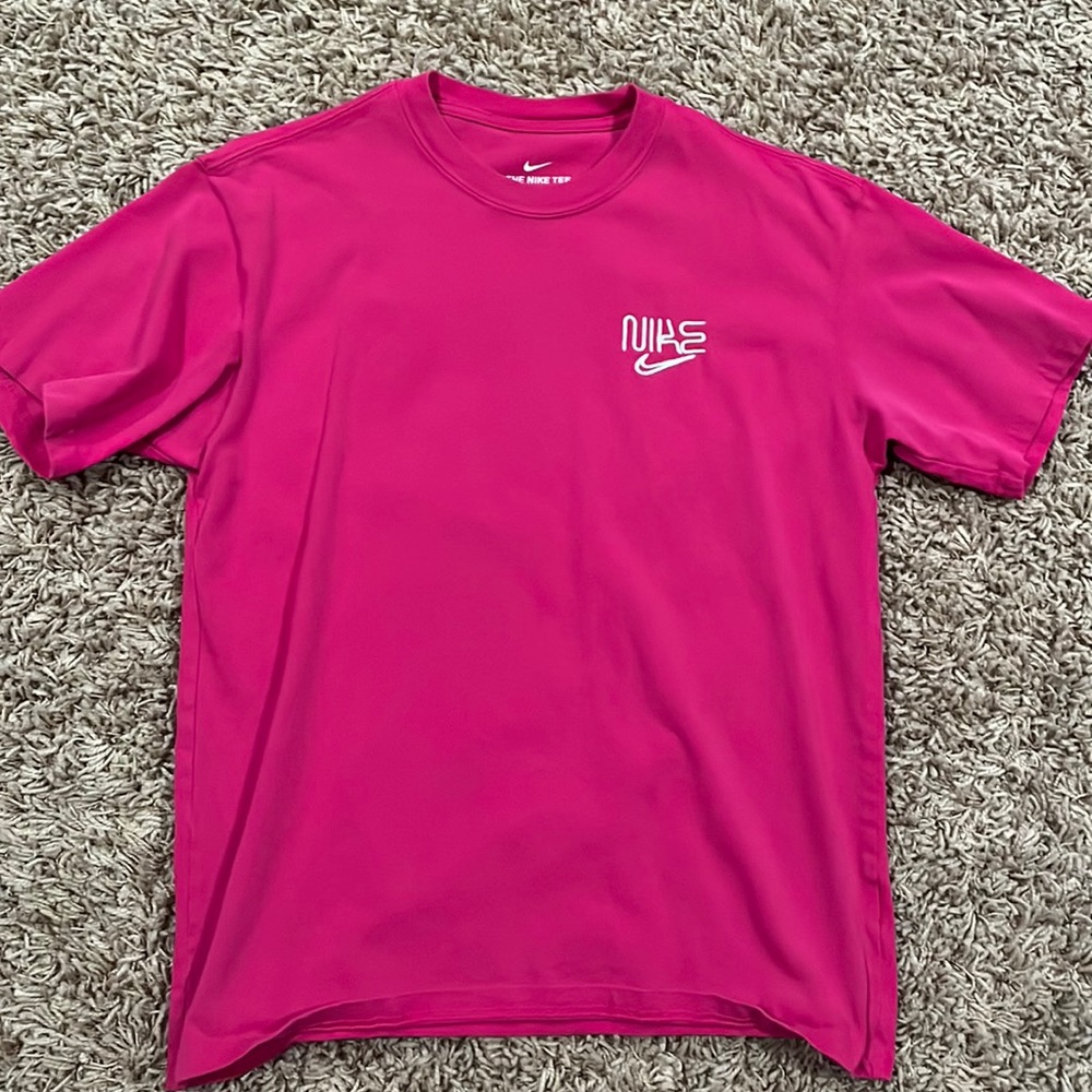 Pink Embroidered Nike Short with back design.